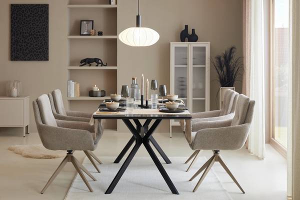 Fertigvorhang JONNA Beige - Textil - 135 x 245 x 1 cm
