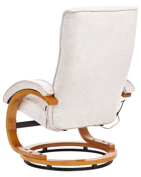 Massagestoel HERO 3-delig beige - bruin - textiel - 51 x 102 x 80 cm