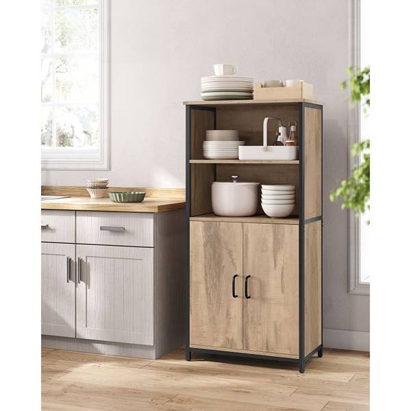 Armoire de cuisine Paris Marron - Bois manufacturé - 60 x 125 x 35 cm