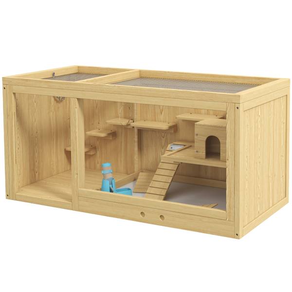 Hamsterkäfig BB7124 Beige - Massivholz - 24 x 108 x 56 cm
