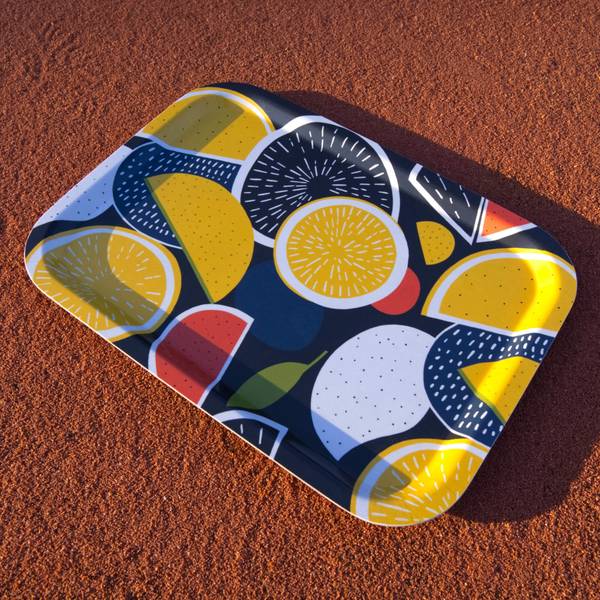 Design-Tablett Juice of the Day Birke - 24 x 1 x 34 cm