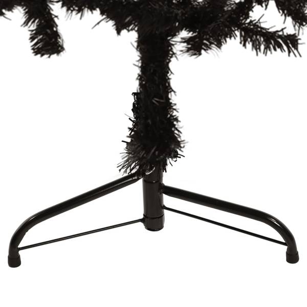 Demi-sapin de Noël artificiel 3013738 Noir - 40 x 120 x 1 cm