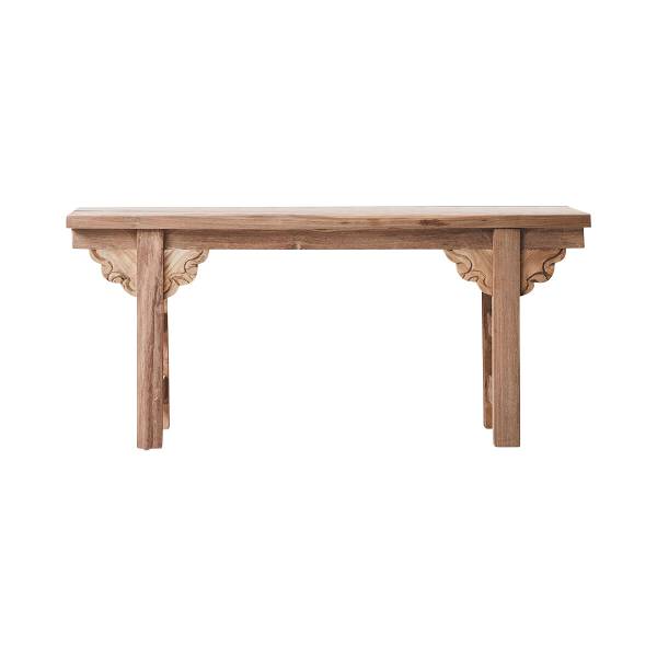 Konsolentisch Adonis Beige - Teakholz - 100 x 45 x 25 cm