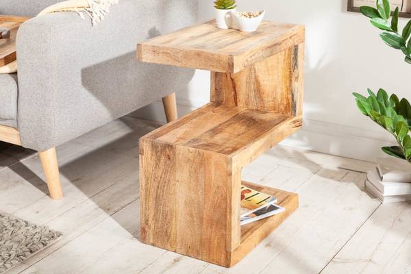 Beistelltisch S Braun - Massivholz - 45 x 60 x 30 cm