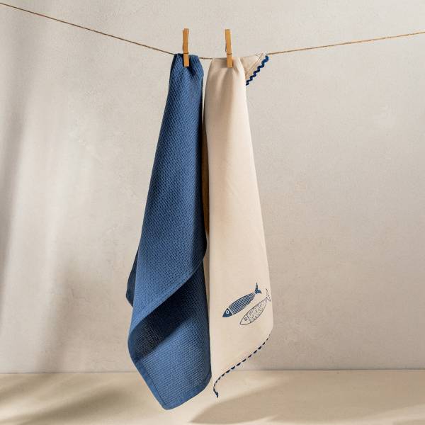 Küchentücher NILGI 2er-Set Textil - 45 x 1 x 65 cm