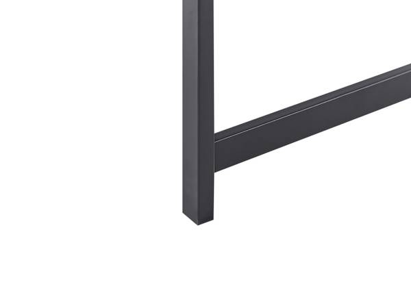 Eettafel AVETRANA zwart - bruin - metaal - 50 x 90 x 150 cm