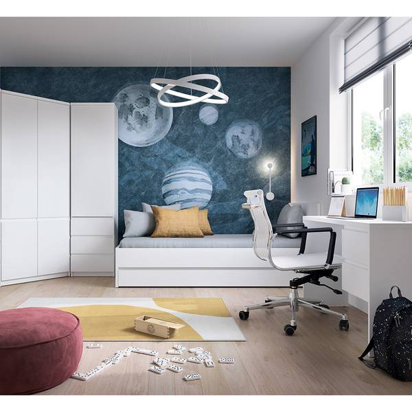 Jugendzimmer-Set FORTALEZA-75 4er-Set Weiß - Holzwerkstoff - 352 x 200 x 206 cm