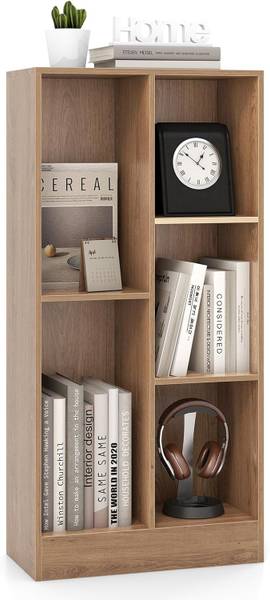 Boekenplank ON32976ZMNL bruin - plaatmateriaal op houtbasis - 24 x 104 x 50 cm