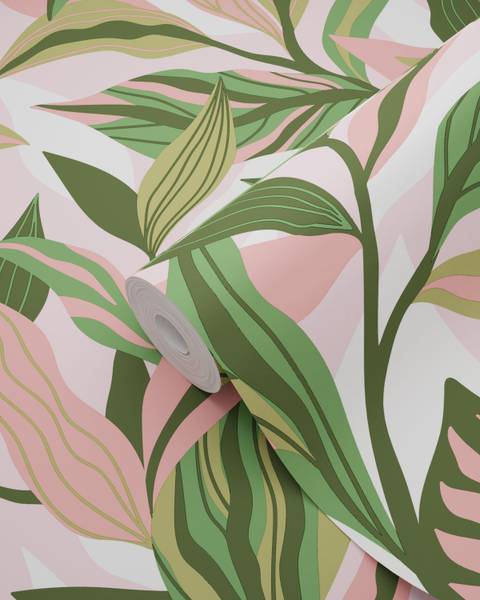 Tapete 131041 Grün - Papier - 50 x 900 x 50 cm