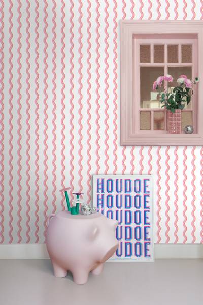 Tapete 131722 Pink - Papier - 50 x 900 x 50 cm
