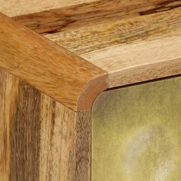 Tv-meubel 298977 goud - mango - 120 x 45 x 120 cm