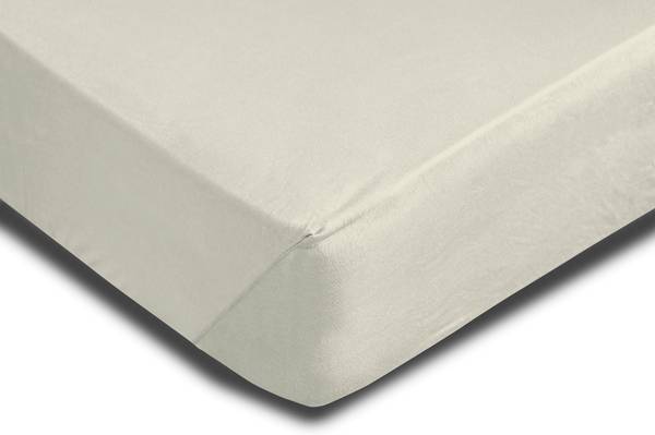 Bettlaken natur 180-200x220 cm Heavy Beige - Jersey - 200 x 4 x 220 cm