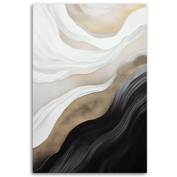 Wandbild wellige komposition 60 x 90 cm