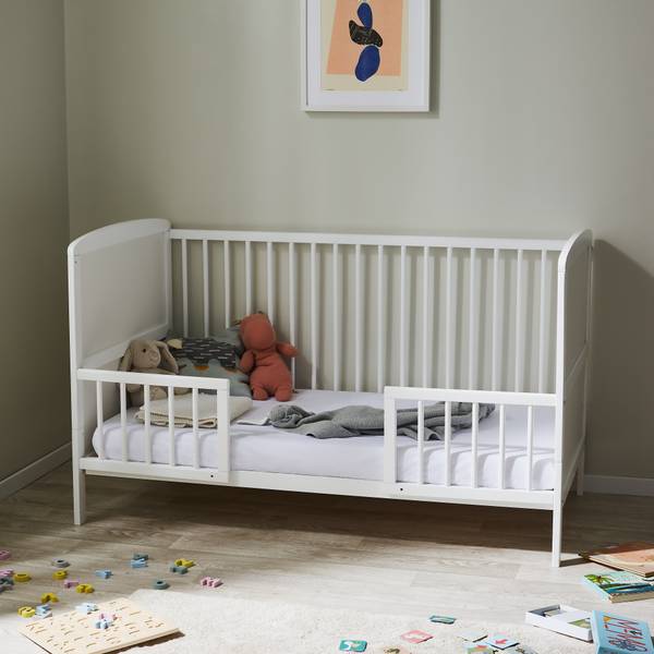 Babybett Mateo Weiß - Massivholz - 70 x 88 x 140 cm