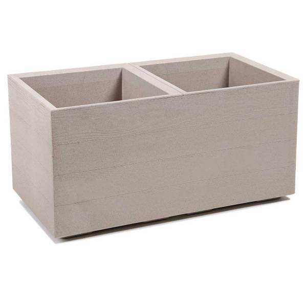 Blumentopf Betonique Beige - 39 x 39 x 78 cm