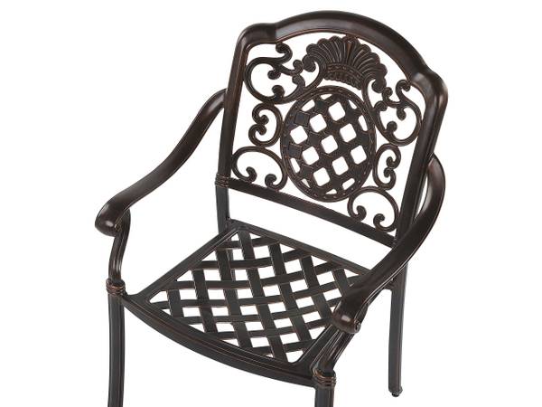 Gartenset SALENTO 8-tlg Beige - Braun - Metall - 64 x 93 x 53 cm
