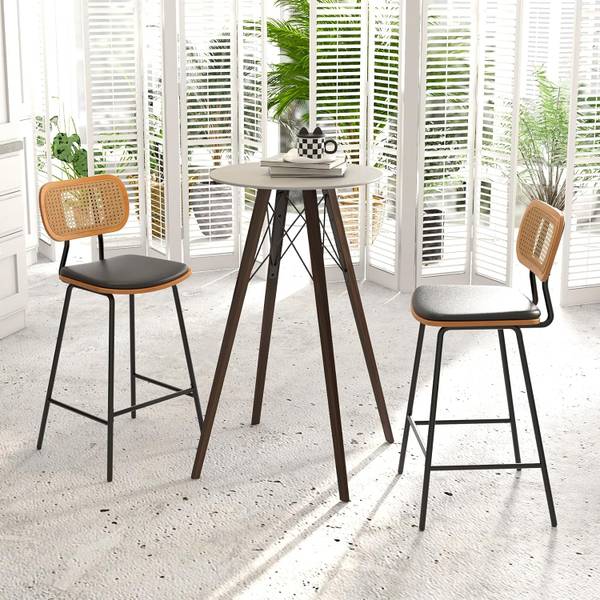 Tabourets de Bar VH33444NW-4FR(lot de 2) Gris - Métal - 45 x 94 x 45 cm