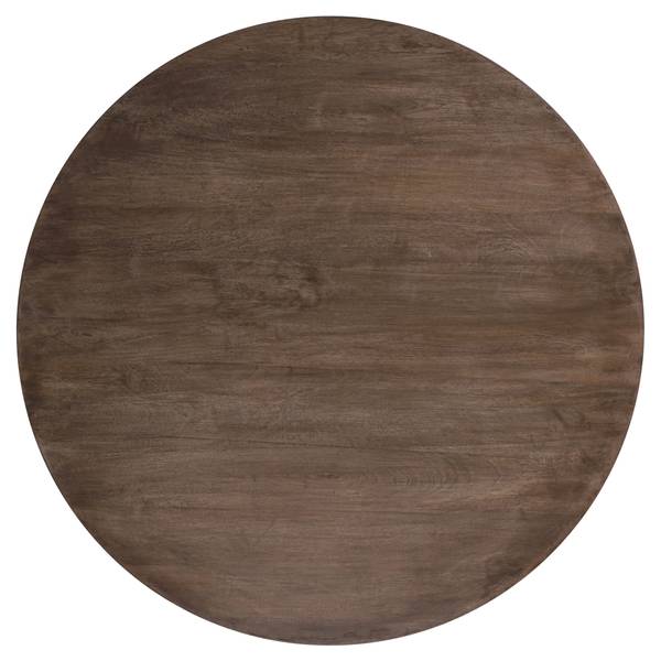 Couchtisch TIANJIN Braun - Samt - Mango - 100 x 45 x 100 cm