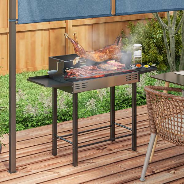 Holzkohlegrill 846-075V00BK Schwarz - Metall - 32 x 90 x 118 cm