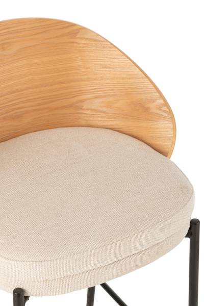 BARHOCKER  LONE - Holz - Natürliche Braun - Holz teilmassiv - 51 x 98 x 54 cm