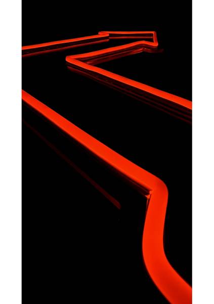 LED Neon Schild Pfeil nach oben Kunststoff - 45 x 39 x 2 cm