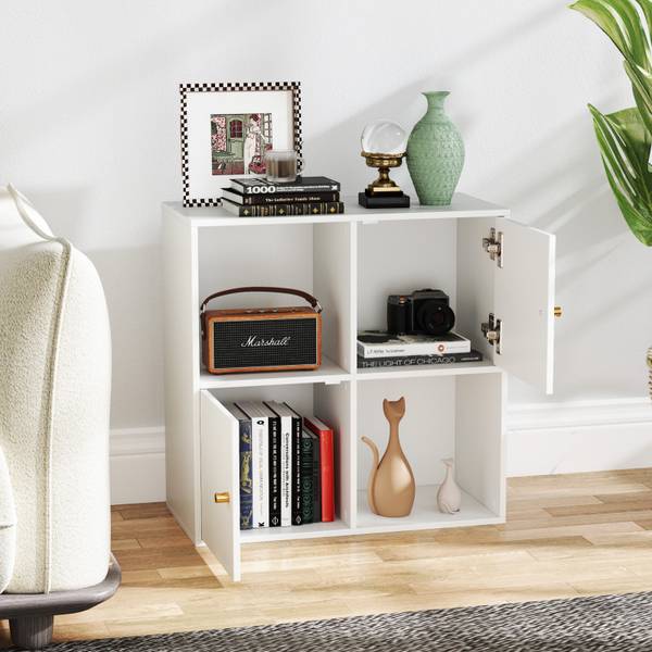 Bücherregal ON32059 Weiß - Holzwerkstoff - 60 x 29 x 60 cm