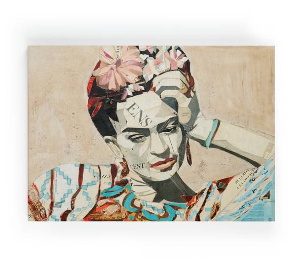 Leinwand 60x40 Frida-Collage Polyester - 3 x 60 x 40 cm