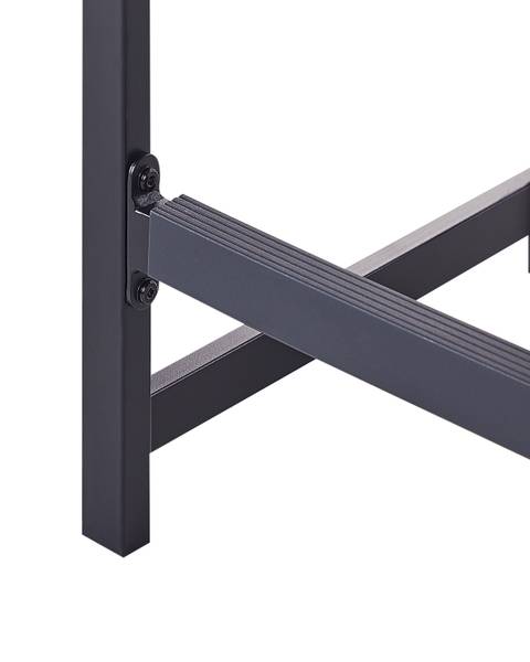 Barhocker AVETRANA Schwarz - Braun - Metall - 44 x 61 x 40 cm