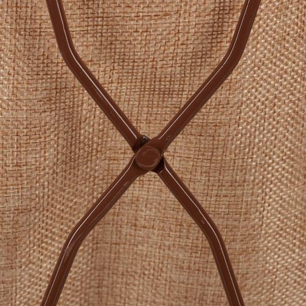Wäschekorb Bambus mit Gestell Braun - Polyester - Stahl - 38 x 61 x 22 cm