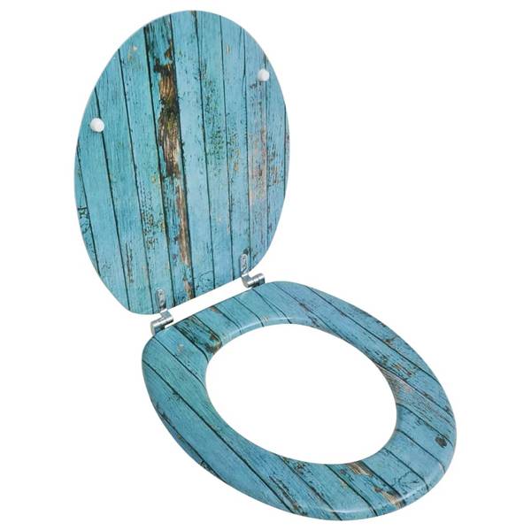 Siège de toilette 3002840-3 Bleu - Bois manufacturé - 38 x 1 x 44 cm