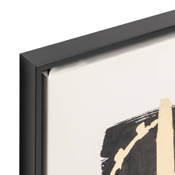 Bild mit Rahmen Muen Weiß - Kunststoff - Massivholz - 50 x 50 x 5 cm