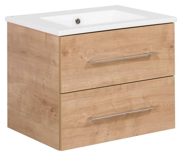 Badmöbel Set B.Perfekt Braun (3-teilig) Braun - Holzwerkstoff - 63 x 33 x 85 cm