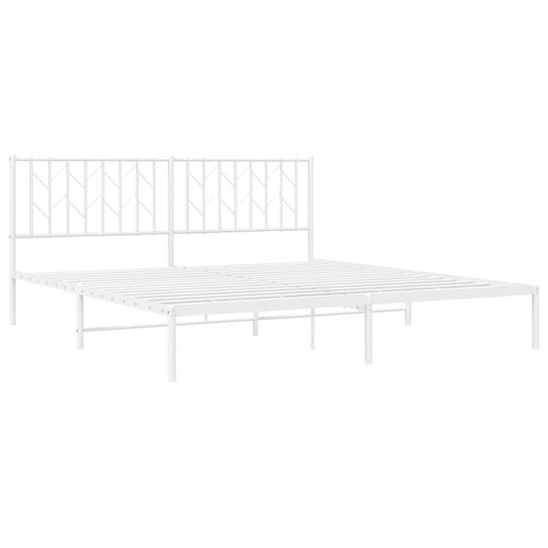 Cadre de lit 3032739-2 Blanc - 187 x 219 cm