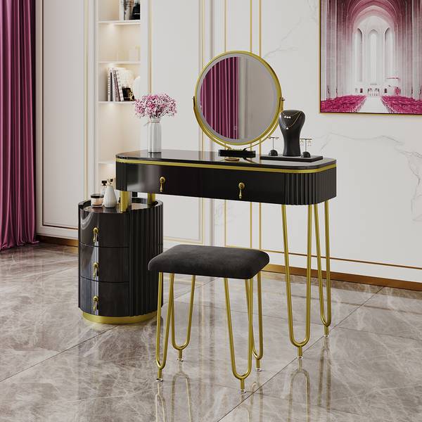 Coiffeuse Charlène 40630 Noir