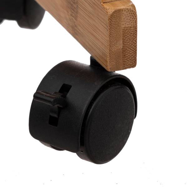 3-stufiger Wagen auf Rollen NATUREO Schwarz - Holzwerkstoff - 20 x 80 x 41 cm