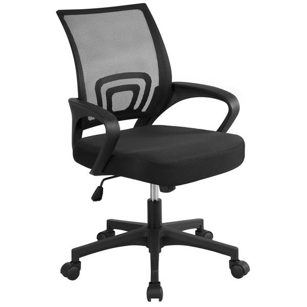 2 x Ergonomischer Bürostuhl Schwarz - Kunststoff - 60 x 97 x 61 cm