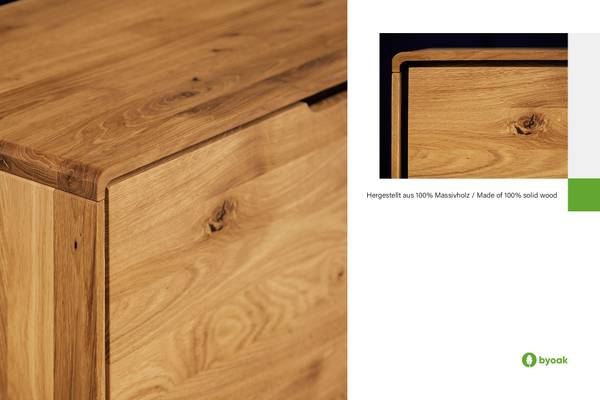 GREG HIFI-Schrank Kernbuche