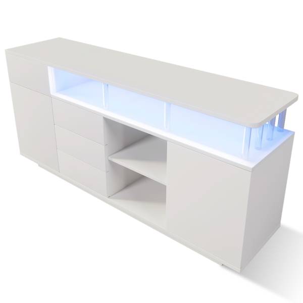 Sideboard GLOWMU 506 Ⅳ Weiß - Holzwerkstoff - 160 x 75 x 40 cm