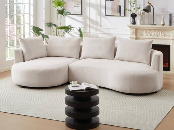 Sofa ohne Schlafmöglichkeit LOUSADO Beige
