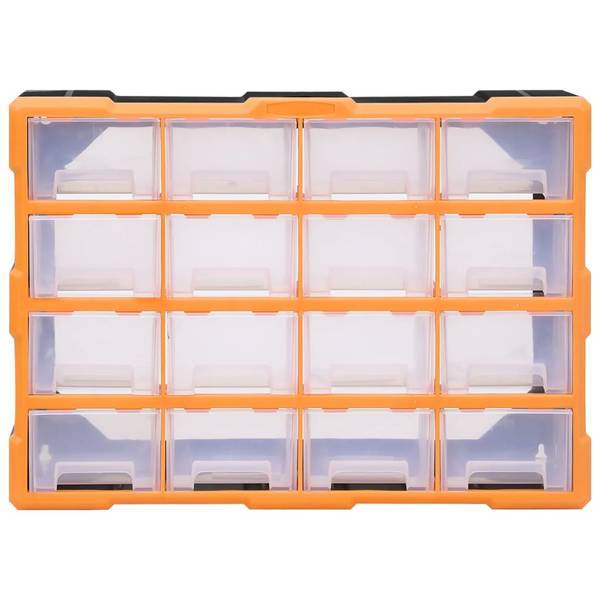 Multi-Schubladen-Organizer 3004089-1 Schwarz - Orange