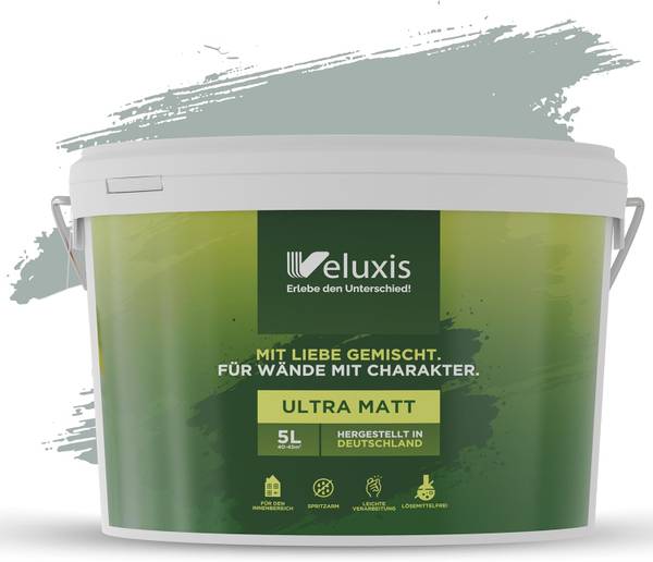 Wandfarbe   Unique Eucalyptus Grau - Harz - 21 x 18 x 39 cm