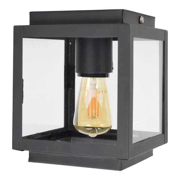 Deckenlampen Loft Schwarz - Glas - 14 x 18 x 14 cm