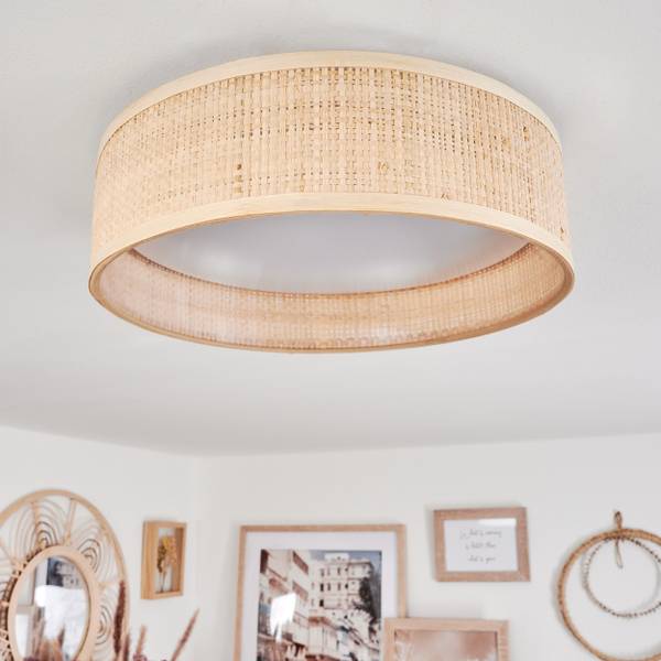 Deckenleuchte Stazzona Beige - Weiß - Metall - 9 x 29 x 29 cm