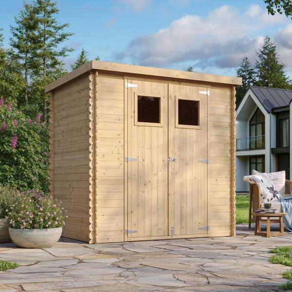 Gartenhaus M311 Beige - Fichte - 200 x 200 x 130 cm