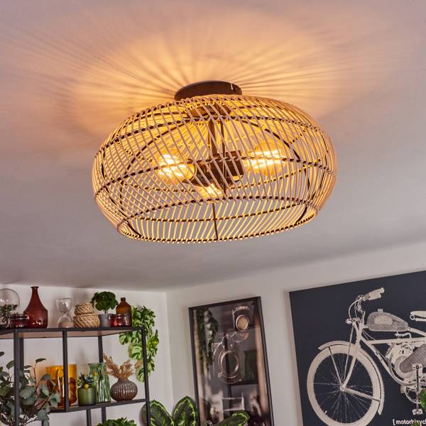 Deckenleuchte Chadid Beige - Schwarz - 26 x 46 x 43 cm