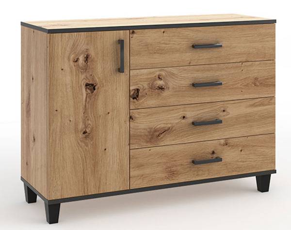Kommode POLA Braun - Holzwerkstoff - 120 x 90 x 40 cm
