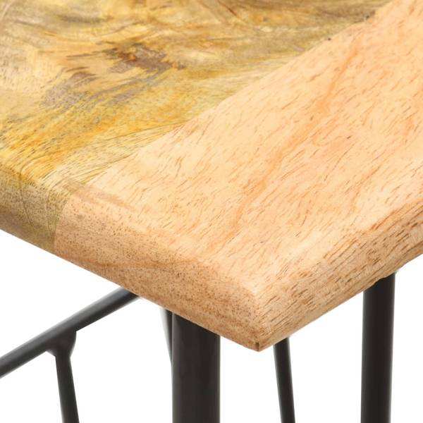 Porte-revue 286465 Noir - Manguier - Acier - 40 x 50 x 30 cm