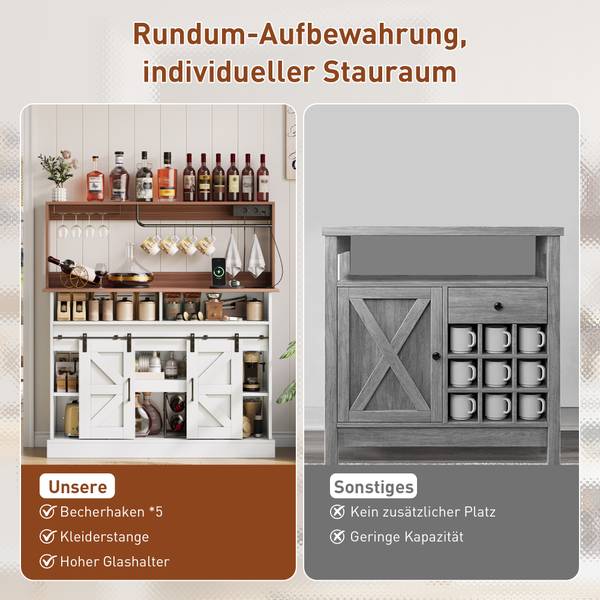 Sideboards Codon Weiß - Holzwerkstoff - 120 x 130 x 40 cm
