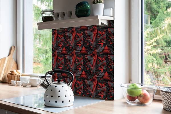 Selbstklebende Fliesen (9 St.) Moderne Polyester PVC - 30 x 30 x 0 cm