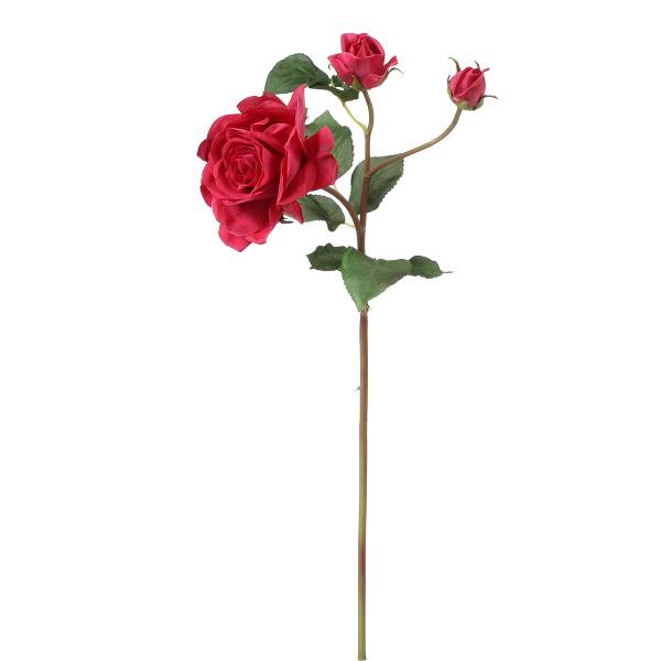 Applikation Aufnäher Stickerei Rose Blume Mit Stiel Groß Rot